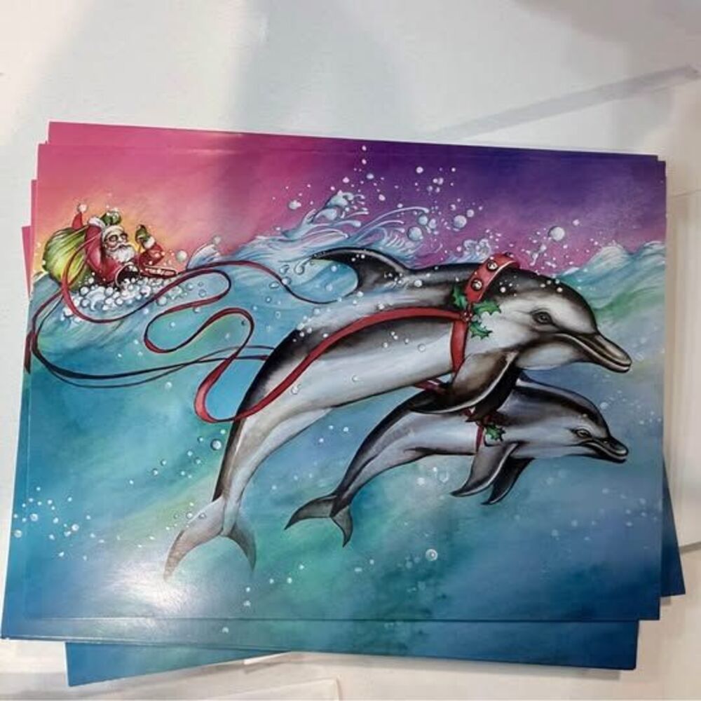Dolphin Christmas cards